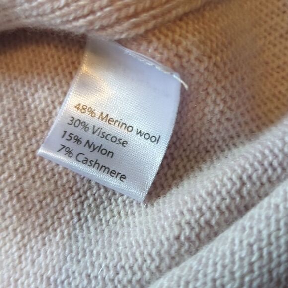 Bendetta B Light Pink Wool Cashmere Blend Boat Neck Sweater Made in Italy SZ S - Picture 4 of 7